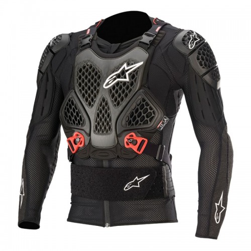 PEITORAL INTEGRAL ALPINESTARS BIONIC TECH V2 2020 - PRETO / VERMELHO